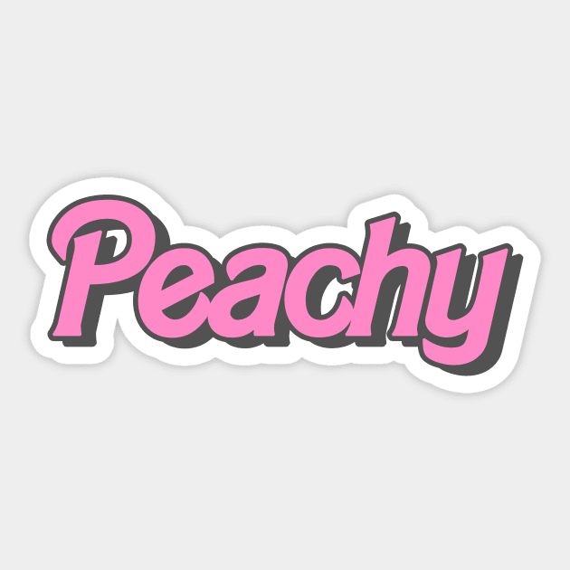 Peachy Sticker by queenofhearts